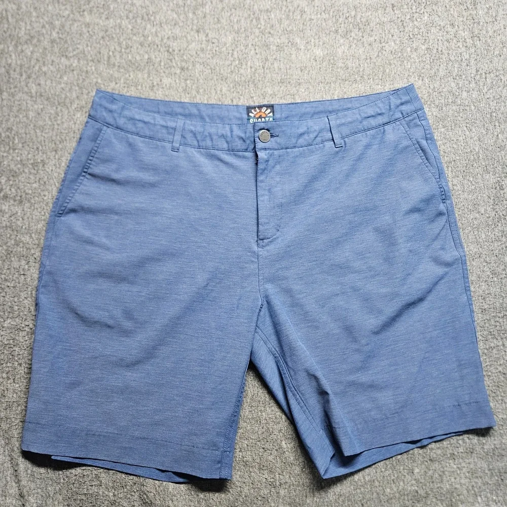 Faherty All Day Shorts Mens 38 Blue Hybrid Stretch Boardshorts MSC0012